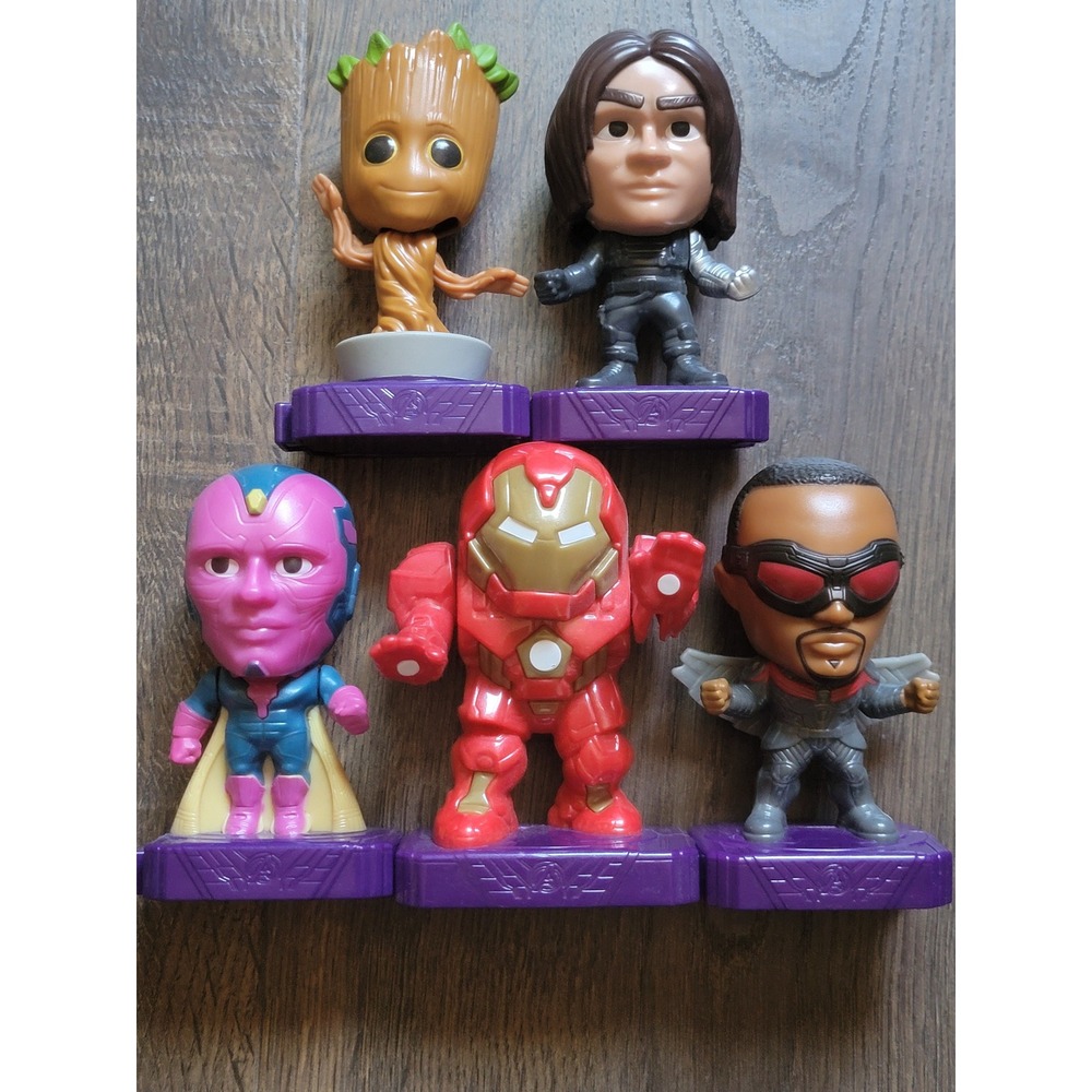 Marvel Avengers McDonald's Happy Meal‎ Toys Groot Winter Soldier Falcon